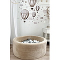 Moje Moje | Piscine à balles Teddy - Beige 90 x 40 cm + balles