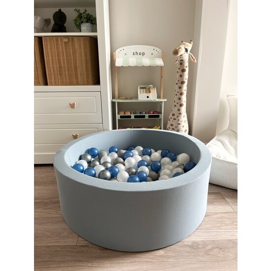 Moje Moje | Ball Pool  Cotton - Blue 90x30 cm + Balls
