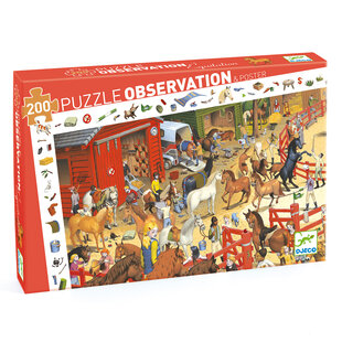 Djeco | Puzzle Équitation - 200 pièces