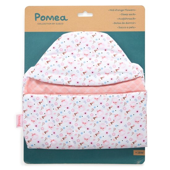 Djeco Sac de couchage pour poupée Djeco Pomea Fleurs 38cm