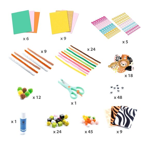 Djeco Djeco set créatif animaux de la jungle 3-6 ans