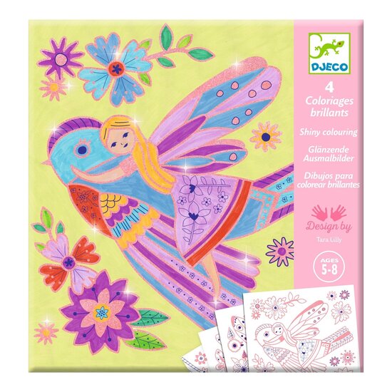 Djeco Djeco | Coloriage scintillant Petites ailes
