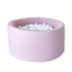 Moje Moje | Piscine à balles en coton - Rose 90 x 40 cm + balles
