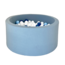Moje Moje | Piscine à balles en coton - Bleu 90x40 cm + Balles