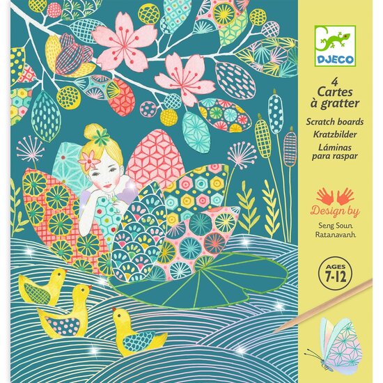 Djeco Djeco cartes à gratter l'étang +7a
