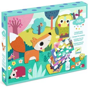 Set créatif Premiers collages animaux Djeco