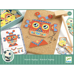 Jeu de formes à clouer Djeco Tap Tap robots