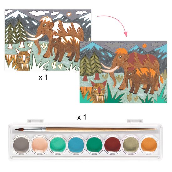 Djeco Set créatif Djeco The world of dinosaurs +6 ans