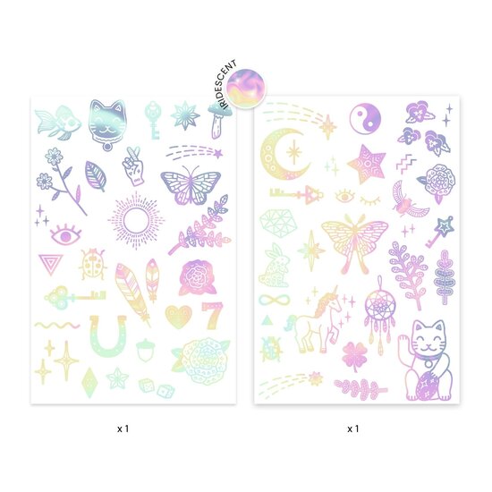 Djeco Tatouages porte-bonheur irisés - Djeco