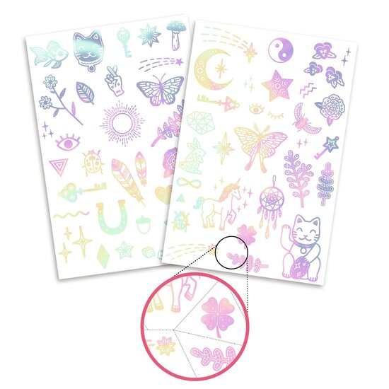 Djeco Tatouages porte-bonheur irisés - Djeco
