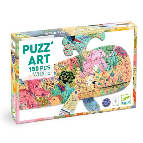 Djeco Djeco puzzle art baleine 150 pièces