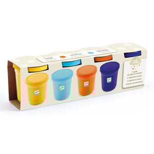 Djeco pâte à modeler 4 pots nature