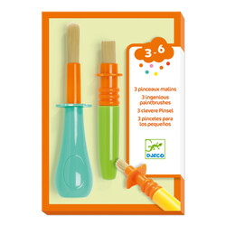 Djeco 3 pinceaux malins pour enfants