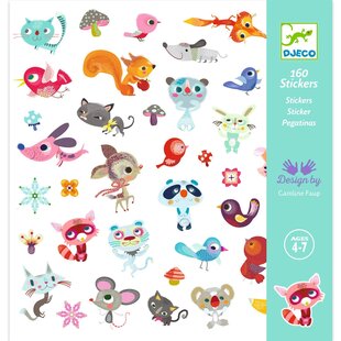 Djeco stickers petits amis 160 piéces