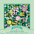 Djeco Djeco Perles en bois Feuilles et fleurs
