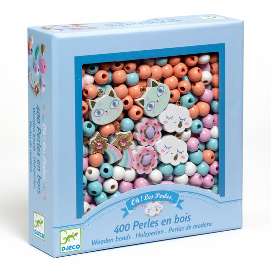 Djeco Djeco perles en bois - Rainbow