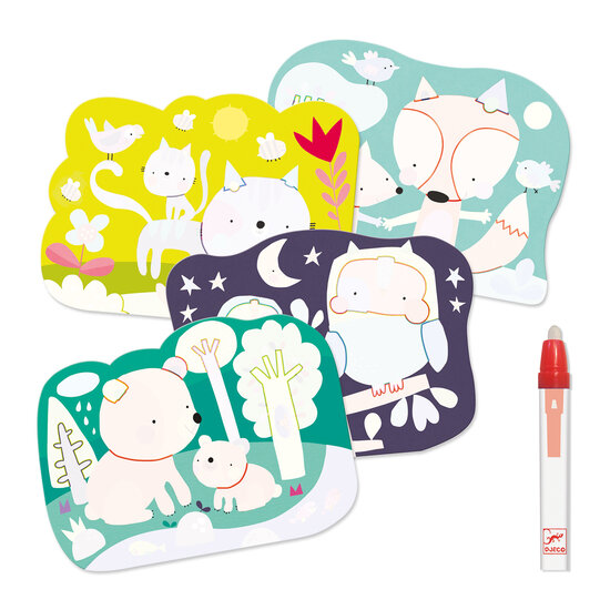 Djeco Coloriages magiques Caché dans les bois - Djeco