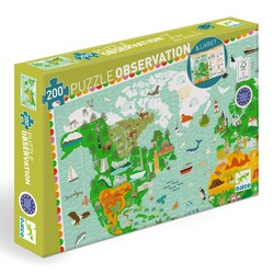 Djeco puzzle Tour du monde 200pcs