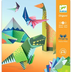 Origami facile dinosaures - Djeco
