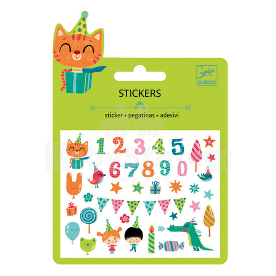 Djeco Djeco |  Stickers Puffy Birthday