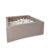 Moje Moje | Piscine à balles carrée en coton - Beige 106x106x40 cm + Balles