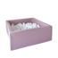 Moje Moje | Piscine à balles carrée en coton - Rose 106x106x40 cm + Balles