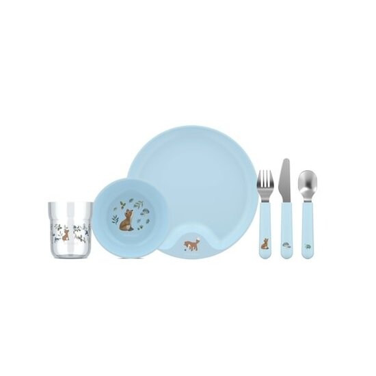 Mepal Mepal / Little Dutch | Set de table Mio Forest Friends 6 pièces