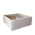 Moje Moje | Piscine à balles carrée en velours doux  - Écru 106x106x40 cm + Balles