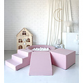 Moje Moje | Coton 3 éléments + piscine à balles - rose 90 x 30 cm + 200 balles