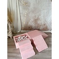 Moje Moje | Velours doux 4 éléments + piscine à balles - rose clair 65 x 35 x 30 cm + 100 balles