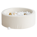 Moje Moje | Piscine à balles Bouclé - Créme 90x30 cm + Balles