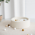 Moje Moje | Piscine à balles Bouclé - Créme 90x30 cm + Balles