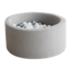 Moje Moje | Piscine à balles Bouclé - Gris 90x40 cm + Balles