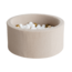 Moje Moje | Piscine à balles Bouclé - Beige 90x40 cm + Balles