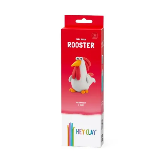 Hey Clay Hey Clay | Pâte à modeler Oiseaux de la ferme - Coq