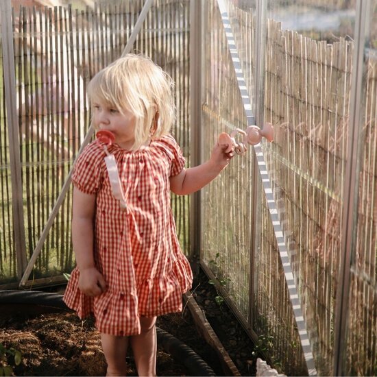 Mushie Mushie | Jouet pour chaise haute Hexapop Suction Blush