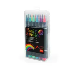 Legami | Set de 12 marqueurs pinceaux - Bright