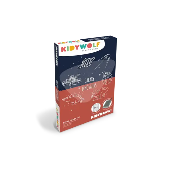 Kidywolf Kidywolf | Recharge Kidydraw - Mini Galaxy et Dinosaures