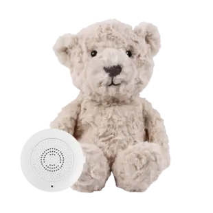 Flow Amsterdam | Lou Beige - Peluche rechargeable avec capteur de fréquence cardiaque