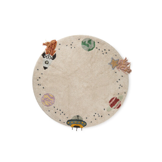 Lorena Canals Lorena Canals | Kamertapijt Washable Rug Interstellar Journey Ø140cm
