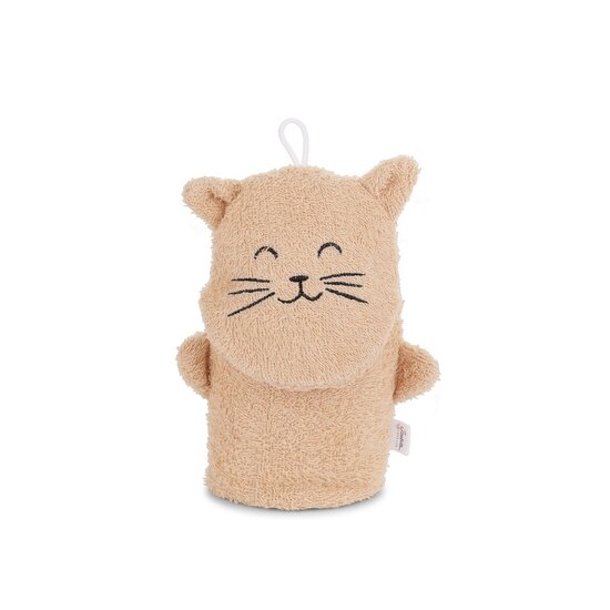 Isabelle Laurier Isabelle Laurier | Gant de toilette en coton - Biscuit Le Chat