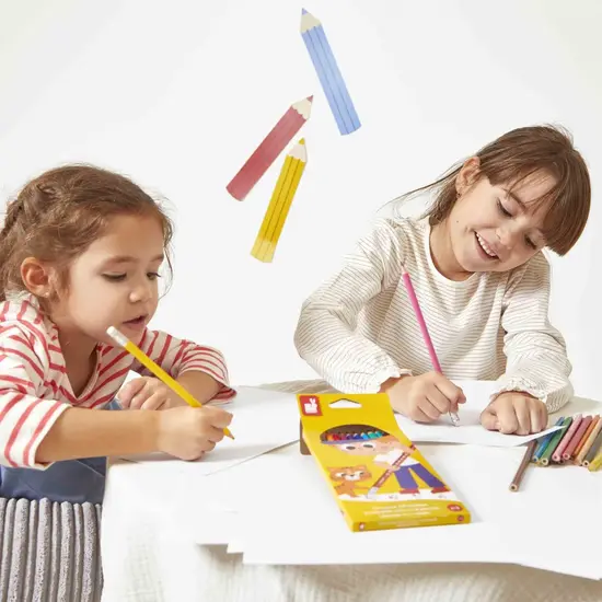 Janod speelgoed Janod | Crayons Effaçables x12