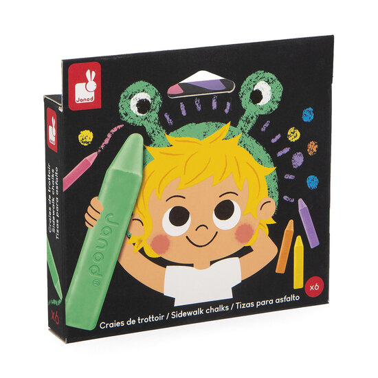 Janod speelgoed Janod | Craie de trottoir x6