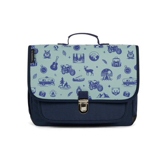 Caramel et Cie Caramel & Cie | Cartable Moyen Blue Wild Trip