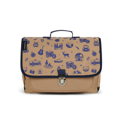 Caramel & Cie | Cartable Moyen Brown Wild Trip