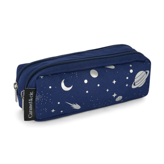 Caramel et Cie Caramel & Cie | Double pochette pour stylo Cosmic Expedition