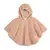 Bemini Bemini | Poncho Softy Teddy Naturel Outside Poncho de voyage 9-36 mois