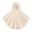 Bemini Bemini | Poncho Softy Teddy Ficelle Outside Poncho de voyage Écru 9-36 mois