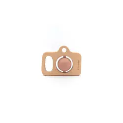 Bamboom | Appareil photo en bois et silicone rose
