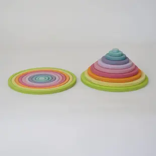 Grimm's | Cercles concentriques et anneaux pastel